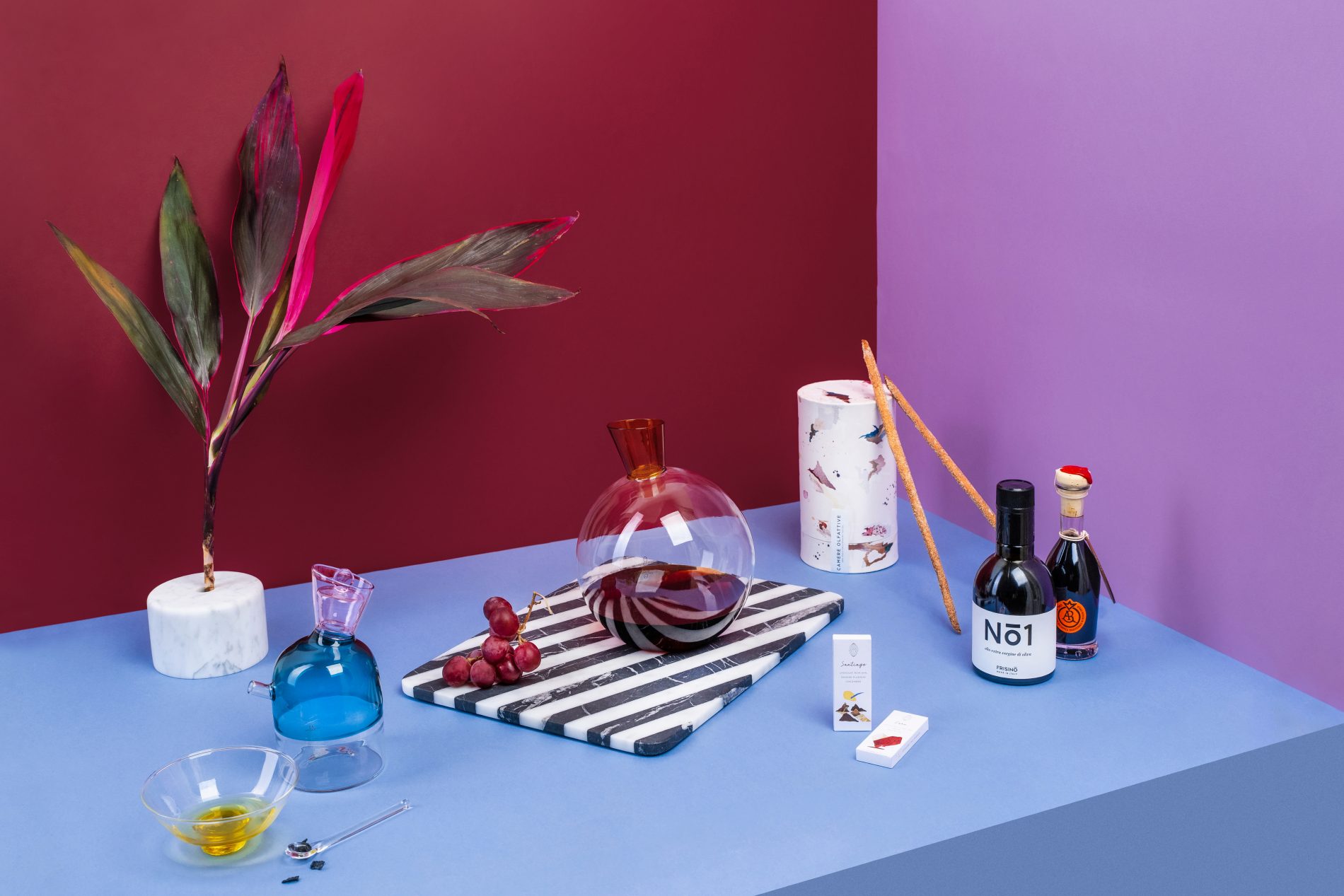 Colorful curated Italian gift box