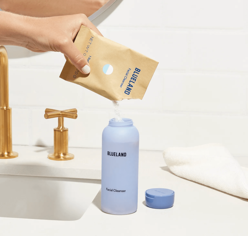 Blueland facial cleanser
