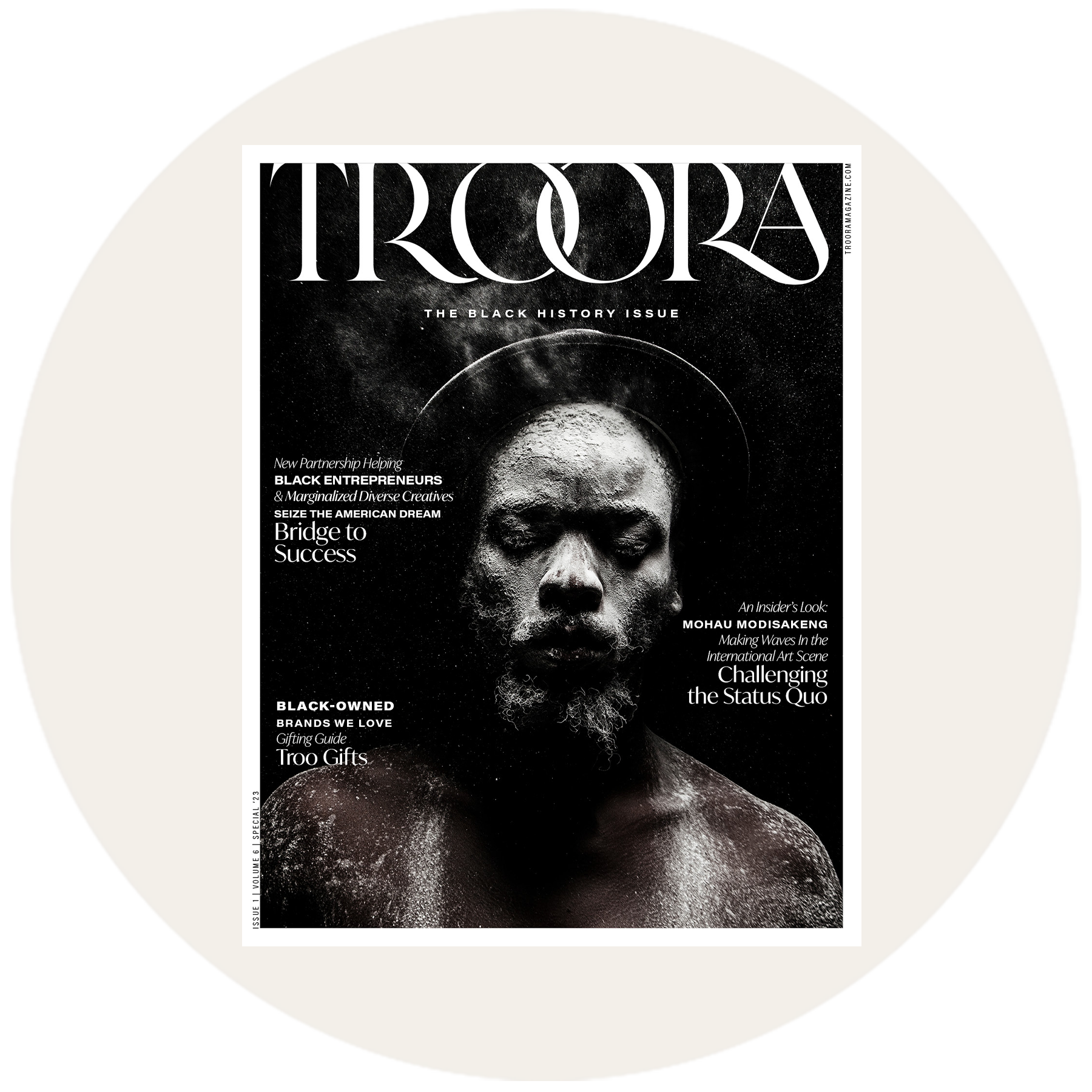 Magazine Cover featuring Mohau Modisakeng